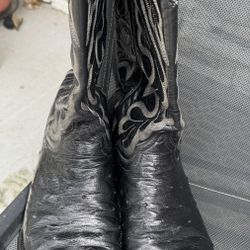 Original El Dorado Full Quill Ostrich Boots