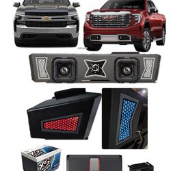 POWERFUL BASS AND VOICE PACKAGE KICKER AUDIO CUSTOM BOX INSTALLED GMC SIERRA CHEVY SILVERADO 2019-2026