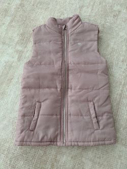 Girls vest size 8 pink jacket