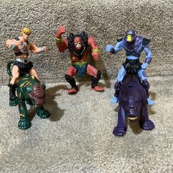 2003 Mcdonalds He-Man MotU Lot Of 5 Skeletor Panthor 5" He-Man, 2 Battle Cat