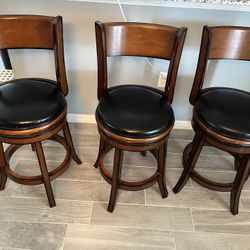  Counter Height Swivel Stool, 24-Inch, Brandy