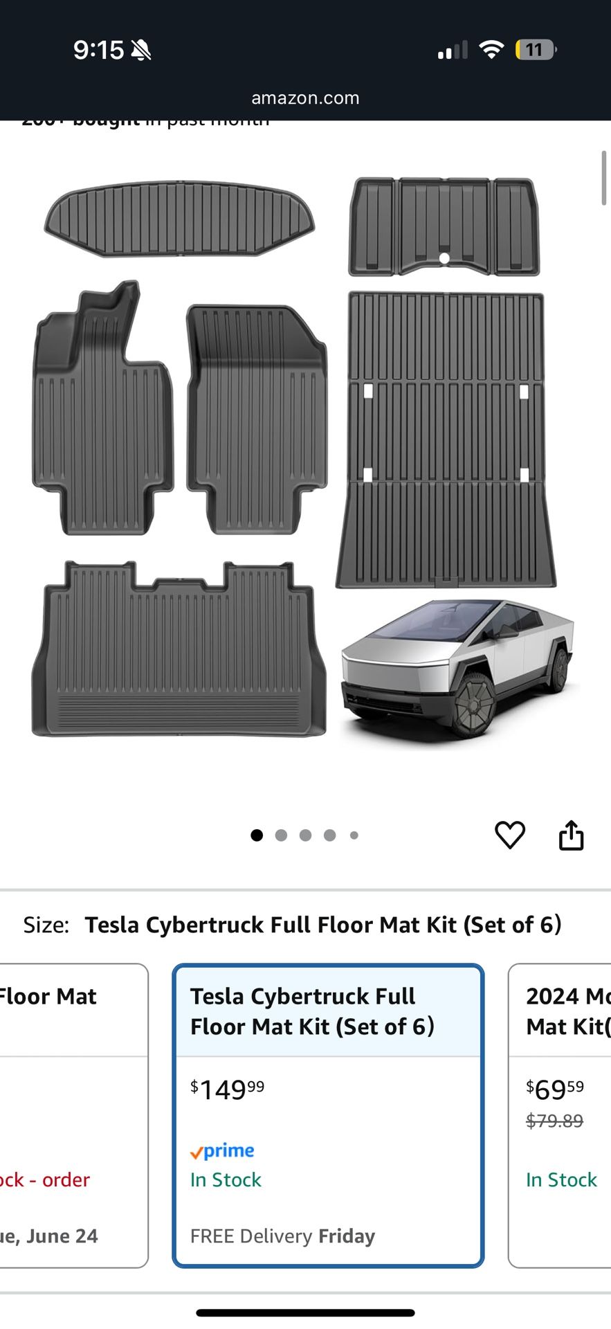 Brand new floor mats Cybertruck