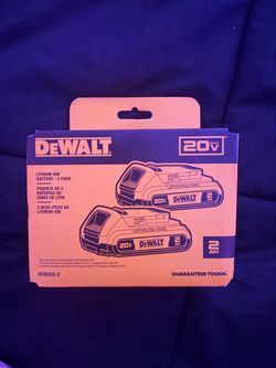 DeWalt 20V Max 2Ah Lithium Ion Battery 2-Pack