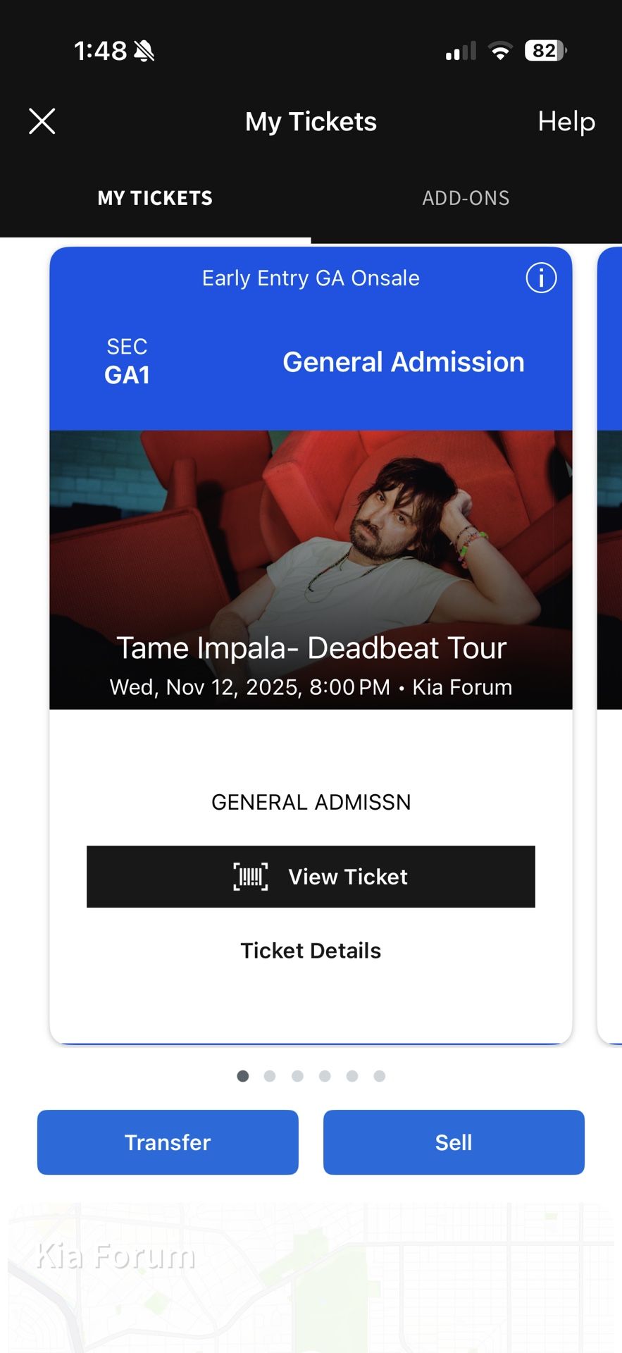 Tame Impala Tickets. *please read description