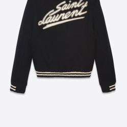 Saint Laurent Varsity Bomber Jacket (Large)
