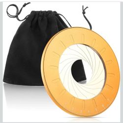 NEW! Circle Drawing Maker Stainless Steel Adjustable Round Circle Template Tool Ring Making Tool with Black Flannelette Bag for Drafting, 125 mm