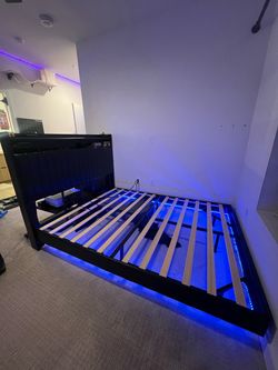 Floating Queen RGB bed frame