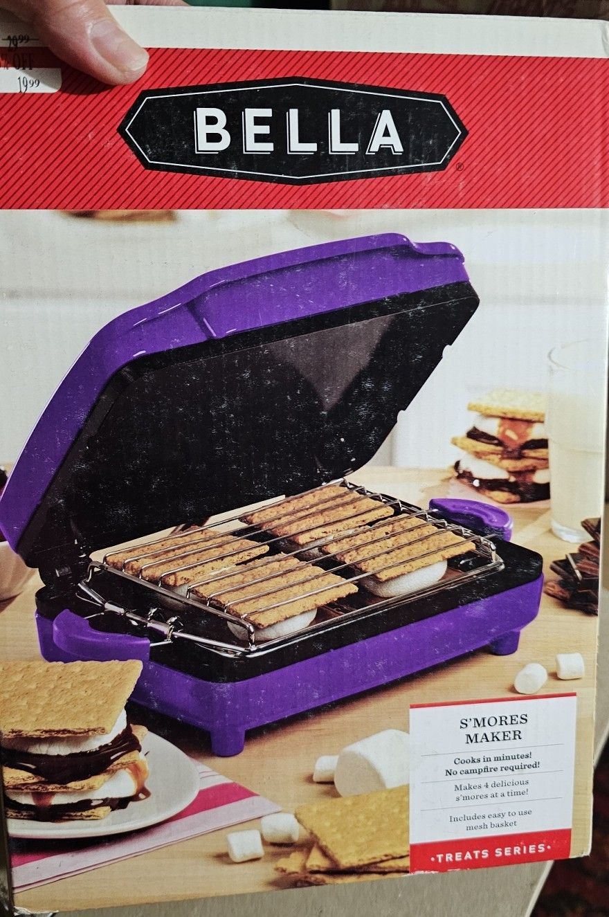 New Bella nonstick electric smores maker.