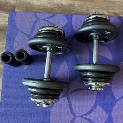 45lbs Weight Set With Fat Grip 