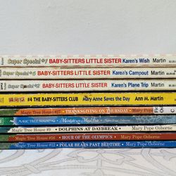 (9) VNTG Babysitters Club & Little Sister Super Special + Magic Tree House SC
