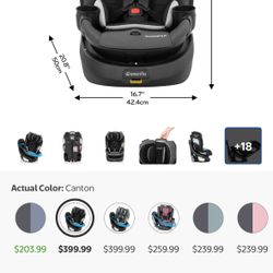 Evenflo Revolve360 Slim brand new Car Seat no box 