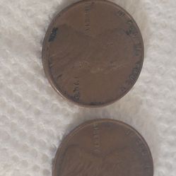 1944, 1945,1946 US Wheat Pennies