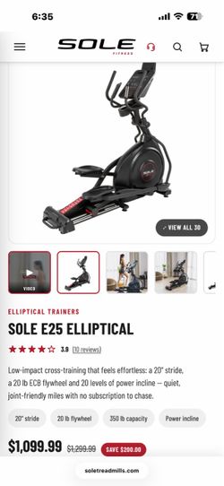 SOLE E25 elliptical machine