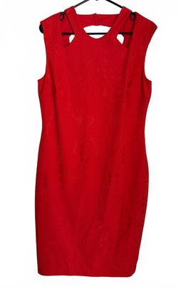 Cache Dress Size 14 Red Tomato Sleeveless Coquette Spring Summer City Chic Glam