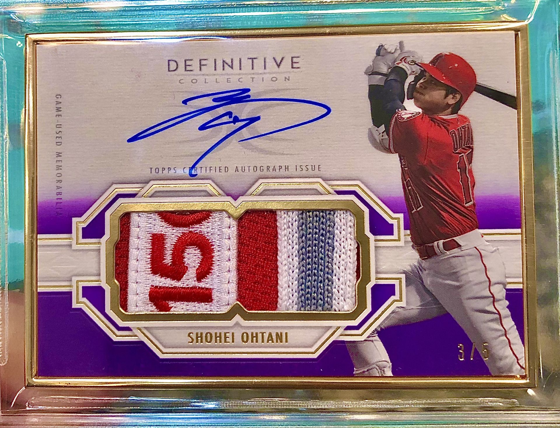 Shohei Ohtani On Card Auto! Rare and Numbered To 5!!! In a BGS True Gem