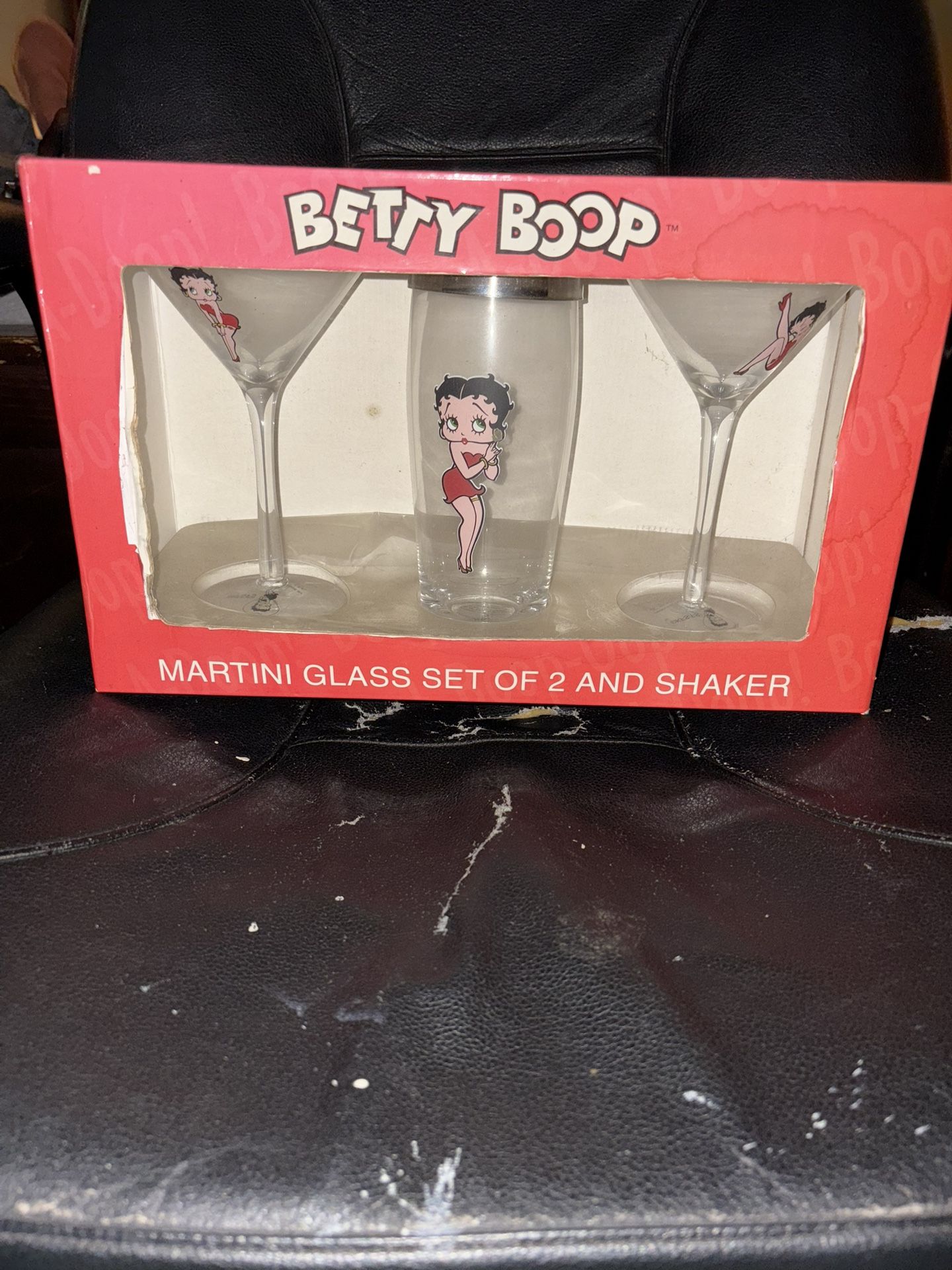 Betty Boop Martini Glass Set