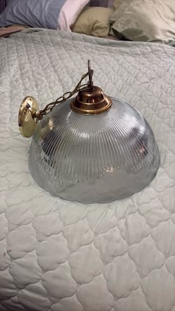 Glass Light Fixture With Floral Design