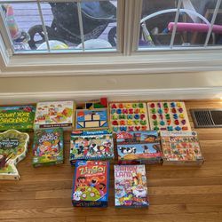 Kids’ Board Games And Puzzles Lot