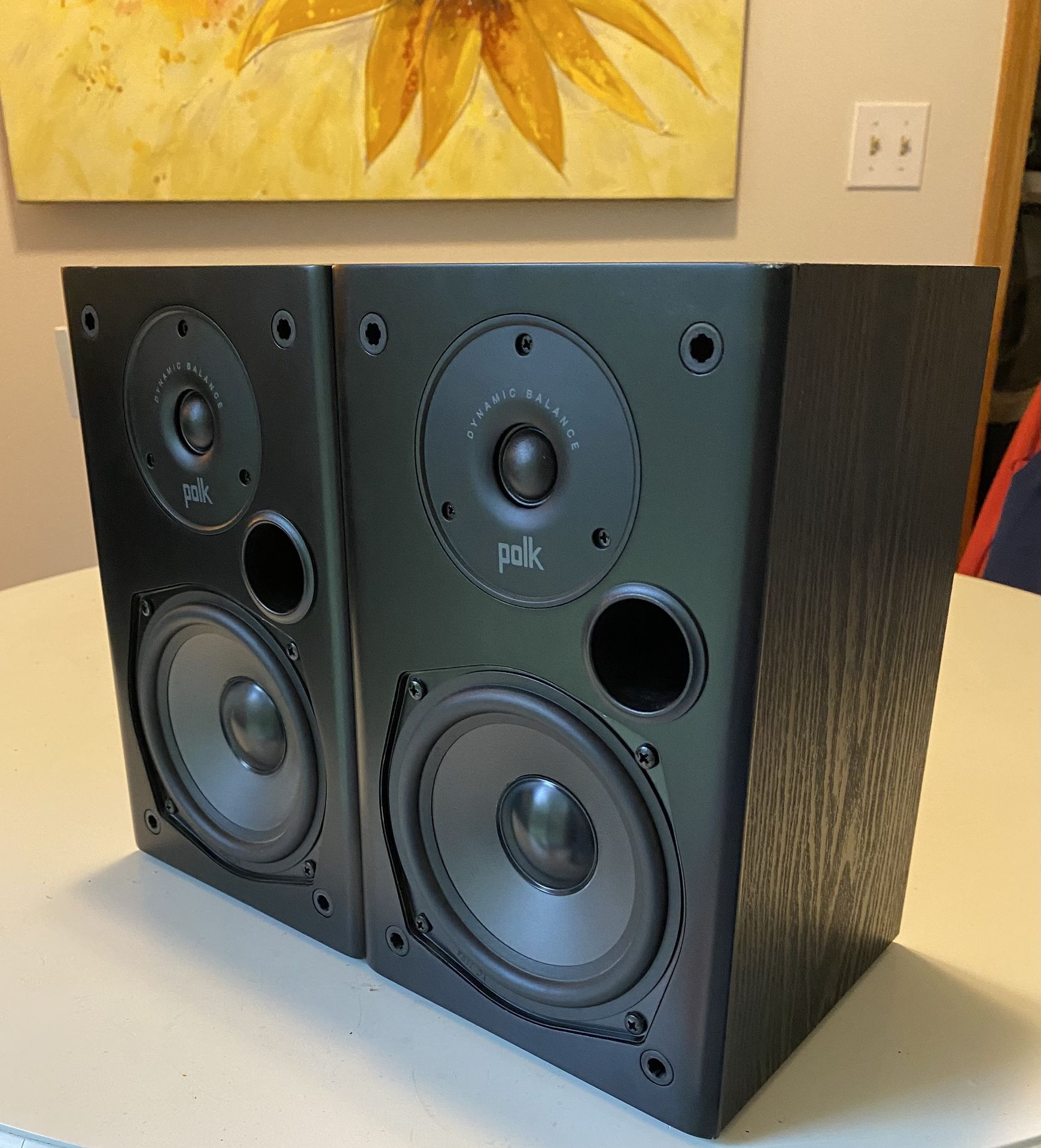 POLK T~15 2-WAY BOOKSHELF SPEAKERS - EXCELLENT!…