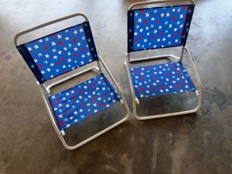 Pair of Low Profile Beach Chairs