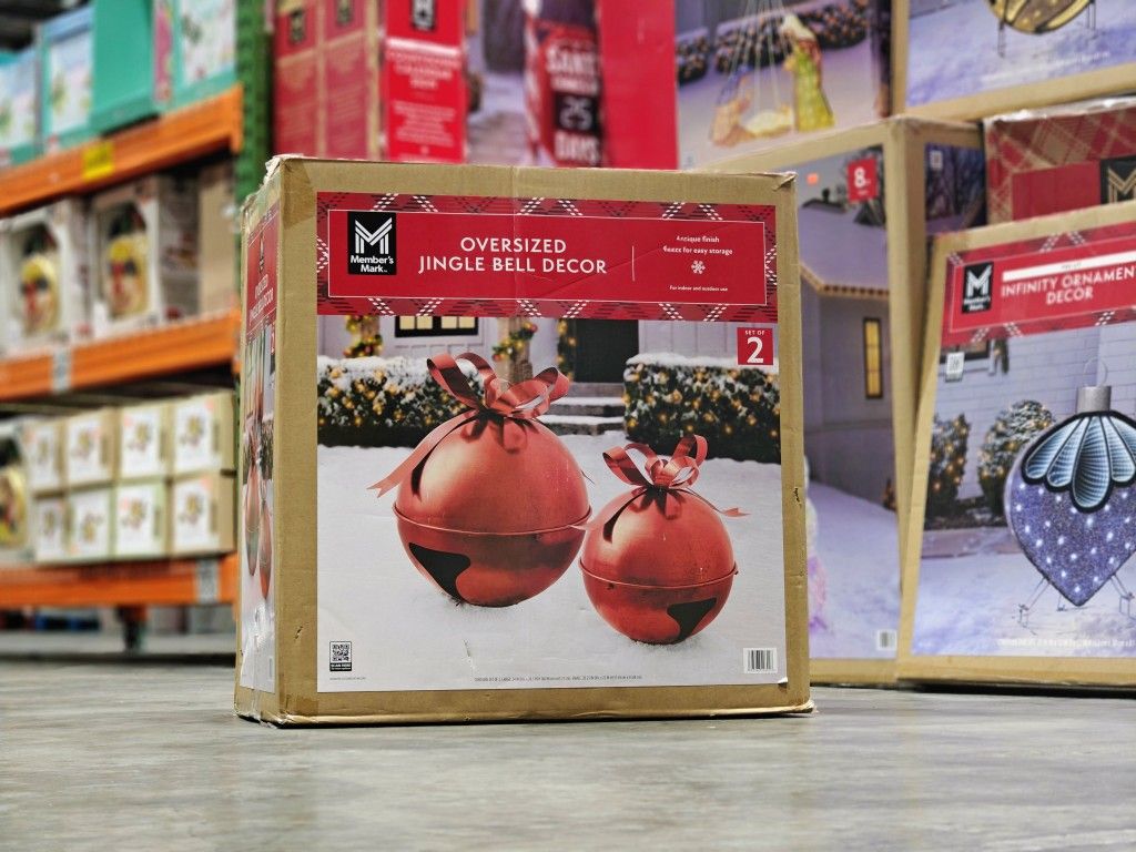 Oversized Jingle Bell Christmas Decor