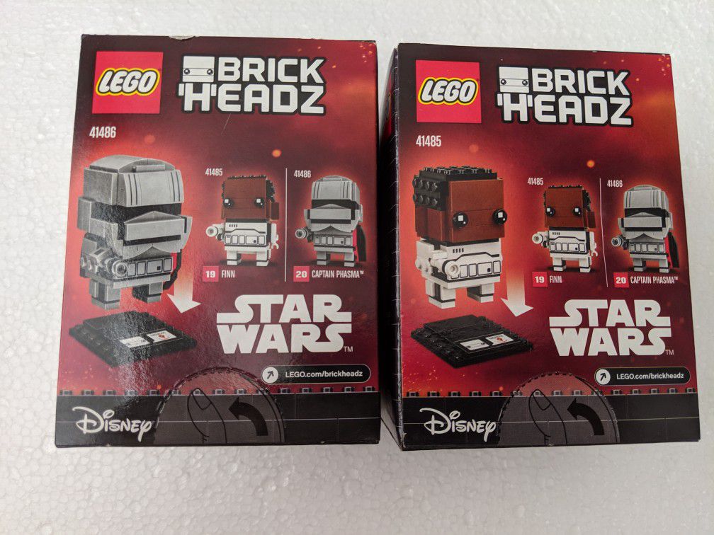 strå hensigt tvetydigheden Lego Brickheadz Star Wars (41485) Finn # 19 & (41486) Captain Phasma # 20  for Sale in Wildomar, CA - OfferUp