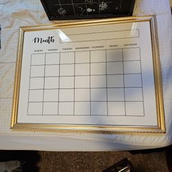 Monthly Dry Erase Marker Calender 