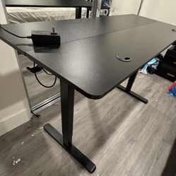 Electric Black Standing Desk For An Office Height Adjustable 