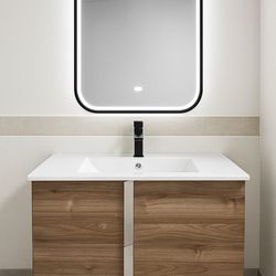 Bathroom vanity floating