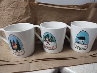Set Of 3 New Christmas Mugs 