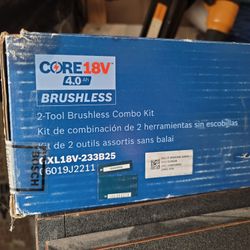 Bosch, Cordless Drill, And Impact Set With Batteries And Charger
