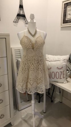 Sexy beige dress size large