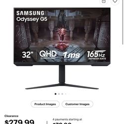 Samsung odyssey G5 1ms 165hz
