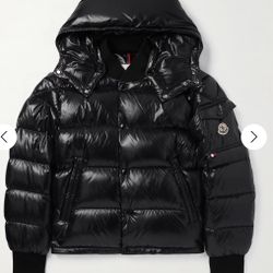 Moncler Maljasset- Slim Fit Quilted Lacquered - Nylon Hooded Down Jacket