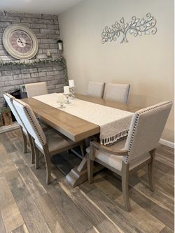 Walden Dining Table + 8 Chairs Set