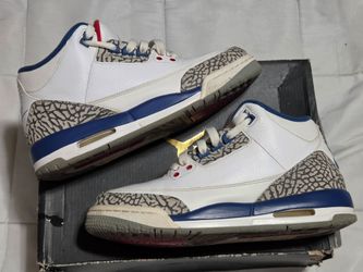Air Jordan 3 True Blue Sneakers 6y