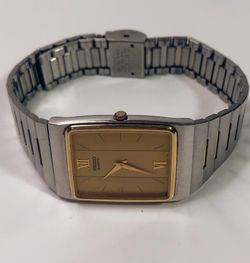 Seiko Quartz Thin Watch With New Battery, pre owned