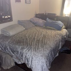 Full sized mattress AND bed frame! 