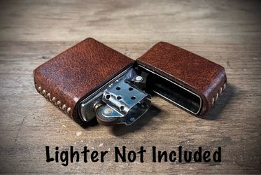 Genuine Leather Case for Zippo Lighter Standard Size (Made in USA 🇺🇸)