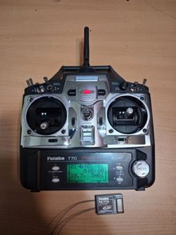 Futaba T7C 2.4ghz FASST TX/RX combo