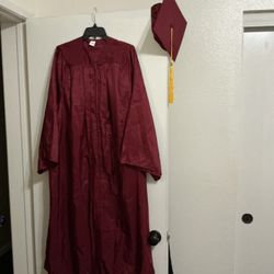 Graduation Gawn with the cap used one time