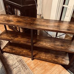 Large Console Table Rack