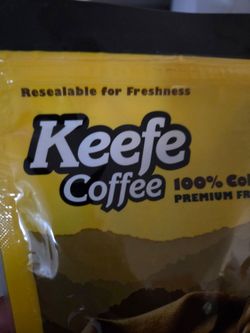 Keefe Coffee Resealable Bag