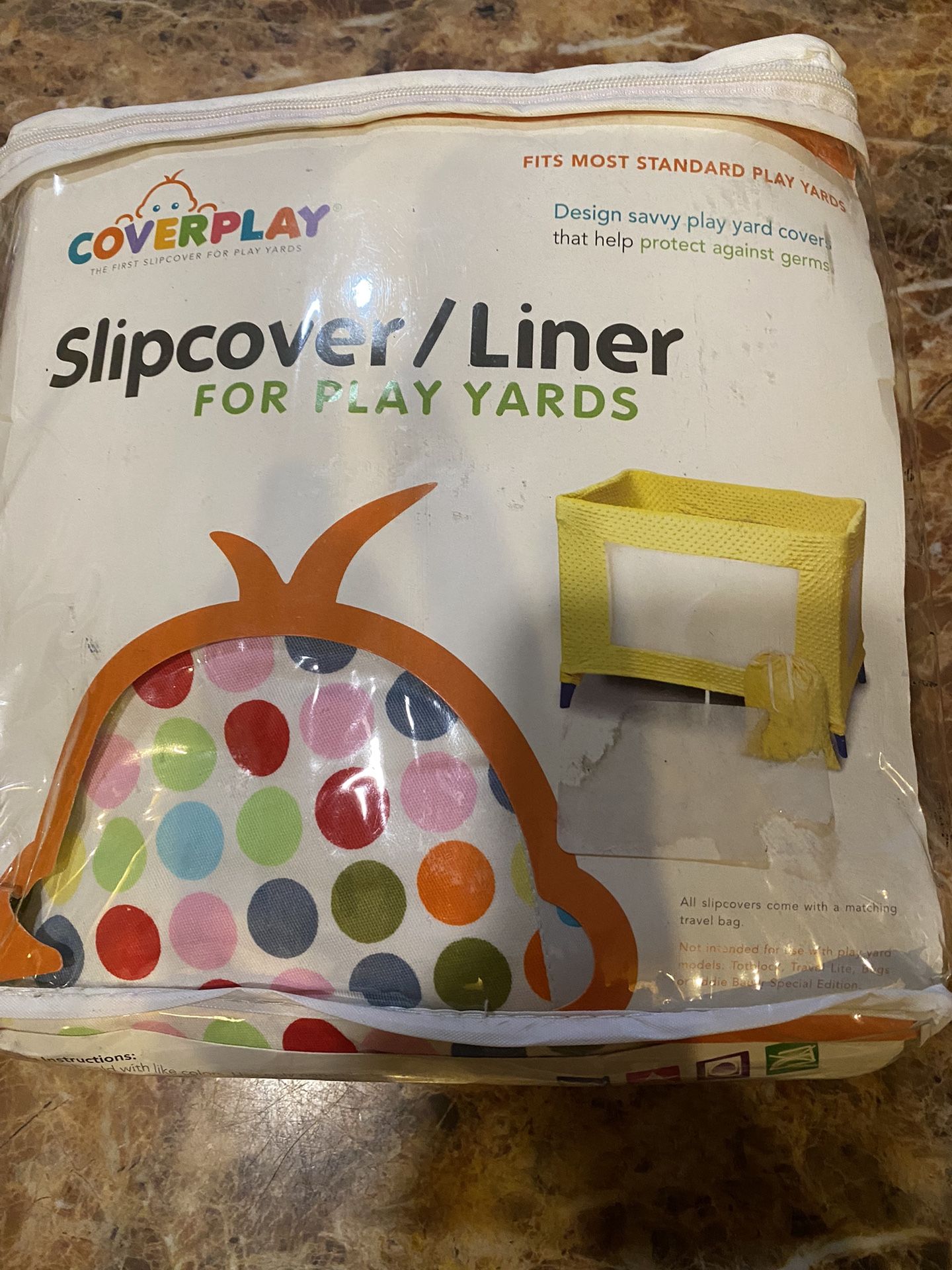 New Play Yard Slipcover/ Liner
