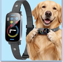 Ultrasonic Bark Collar for Large Medium Small Dogs, Humane Fast & Gentle Anti Bark Collar with Beep & Vibration, Smart Barking Collar with 7 Adjustabl
