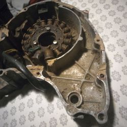 Left Cover With Stator W/module For A 1984 250cc  Honda 