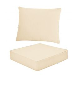 Deep Seat Chair Cushion Pads Set With Rope Belts For Indoor And Outdoor