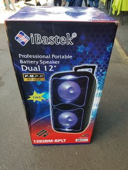 Dual 12" Ibastek Wireless Speaker