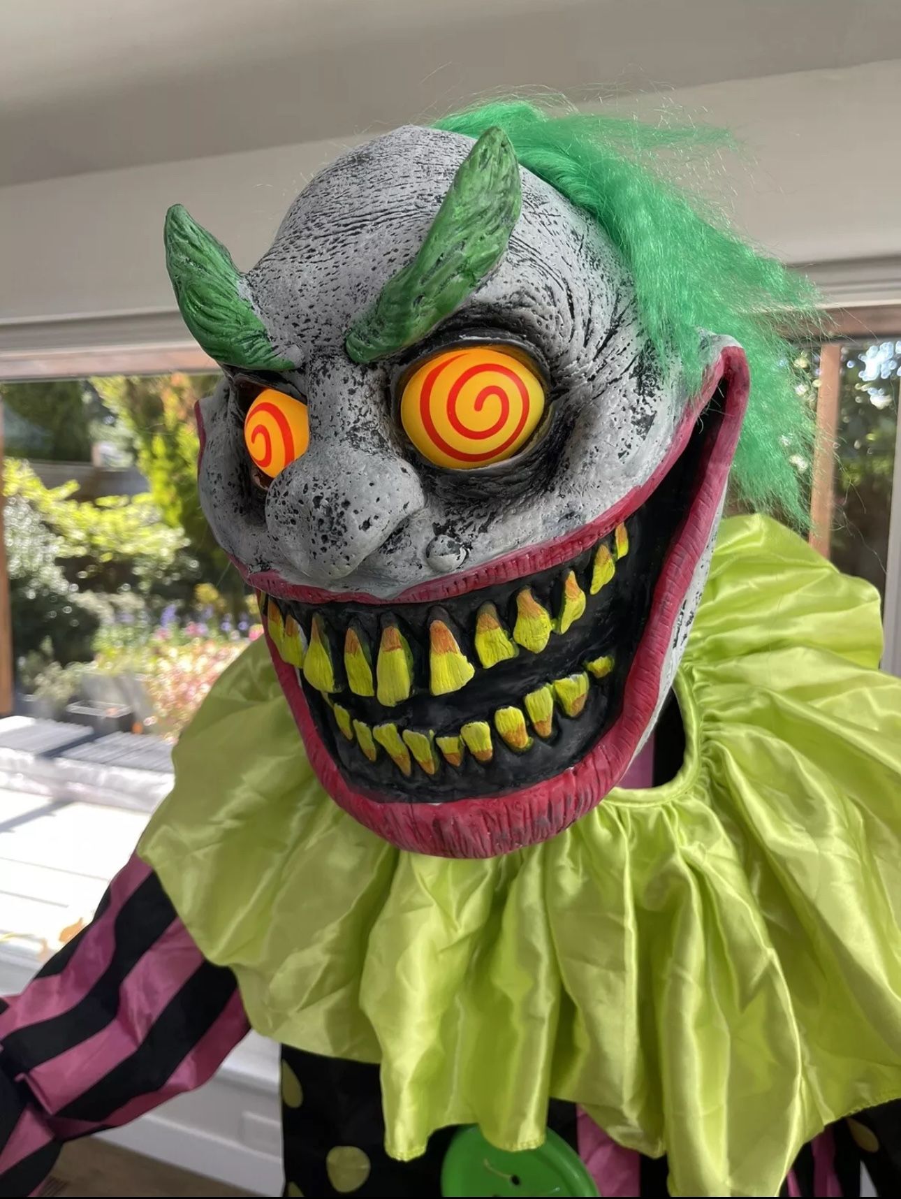 RARE 5.8 Foot Tall Wacky Mole Clown Animatronic For Halloween LED Eyes, Moves, & Has Different Sayings NEW IN BOX