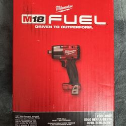 NEW N BOX M18 Milwaukee FUEL 2962-20 1/2" Mid-Torque Impact Wrench F Ring Volt